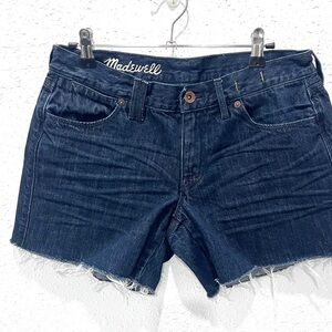 Madewell Women's Denim Shorts - Dark Blue 27